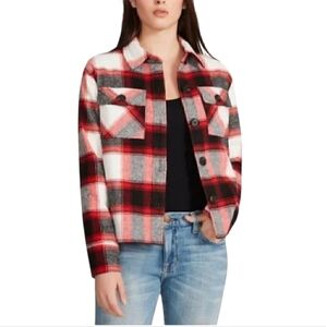 BB Dakota Steve Madden Stylish‎ Plaid Jacket Size Large